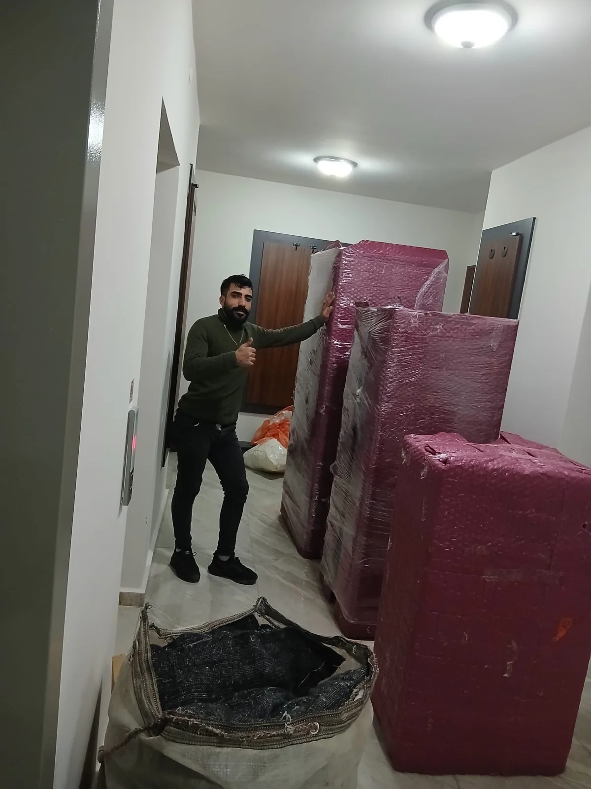 Ev içinde paketleme çalışması